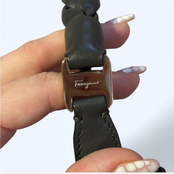 Salvatore Ferragamo Chic Braided Handle Handbag - Dark grey - Picture 4 of 6